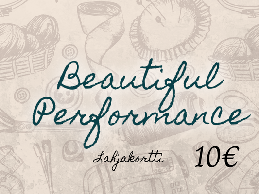 Beautiful Performance lahjakortti