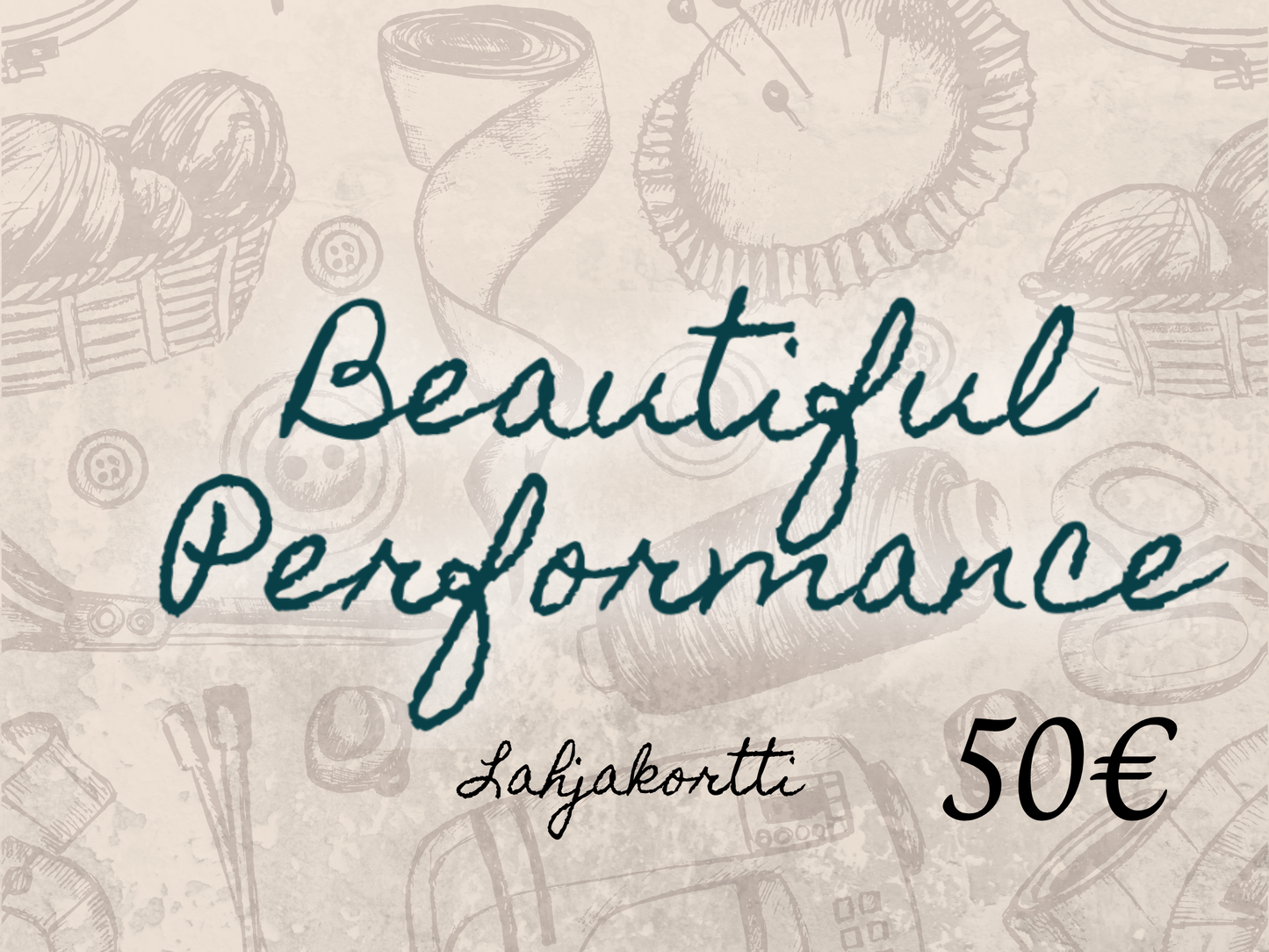 Beautiful Performance lahjakortti